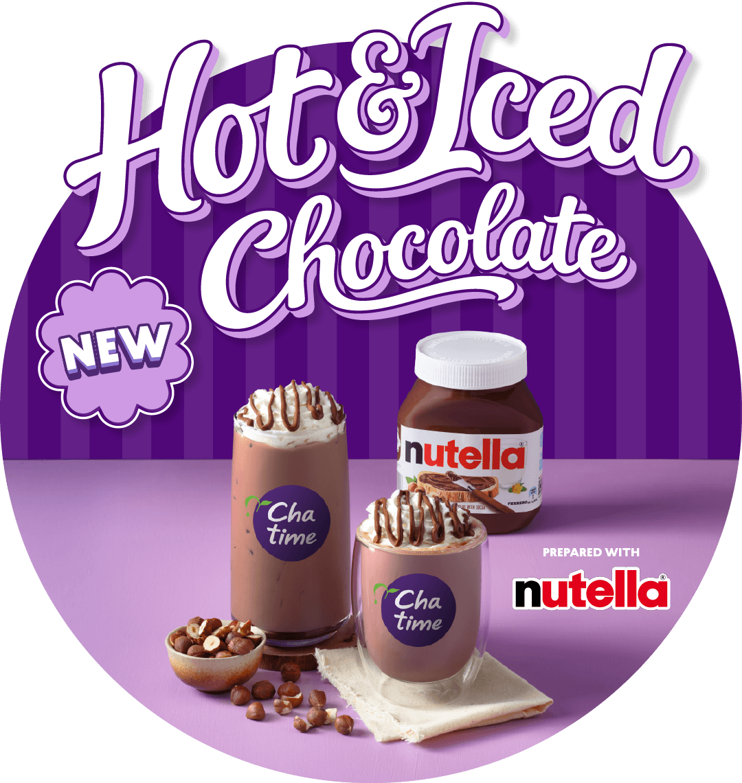 New hot and iced chocolate Nutella range